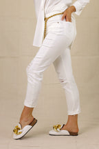 White Harper Straight Jean
