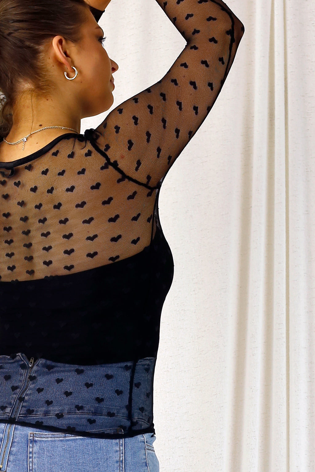 Hearts Cool Mesh Top - SALE
