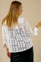 White Lace Shirt - SALE