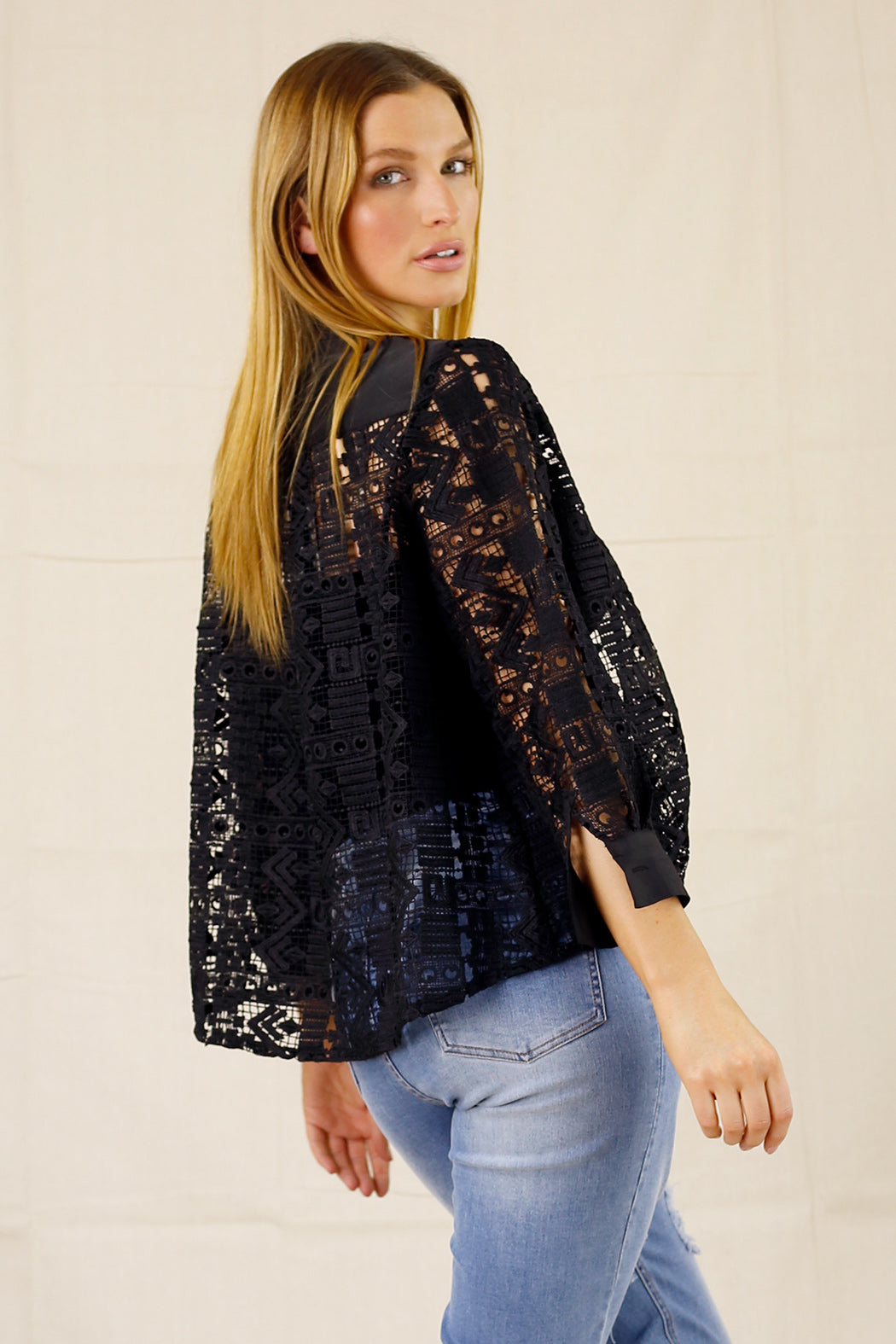 Black Lace Shirt