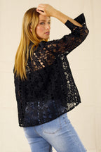 Black Lace Shirt