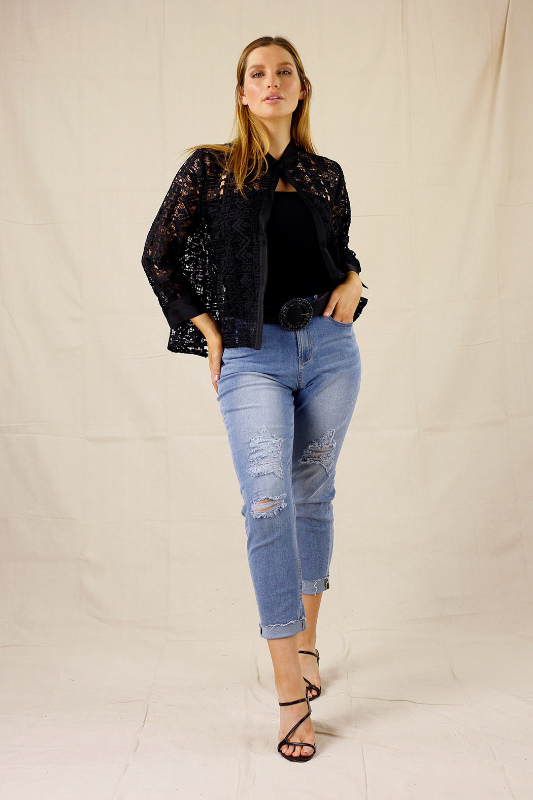 Black Lace Shirt