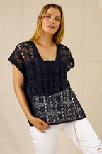 Black Lace Vest - SALE