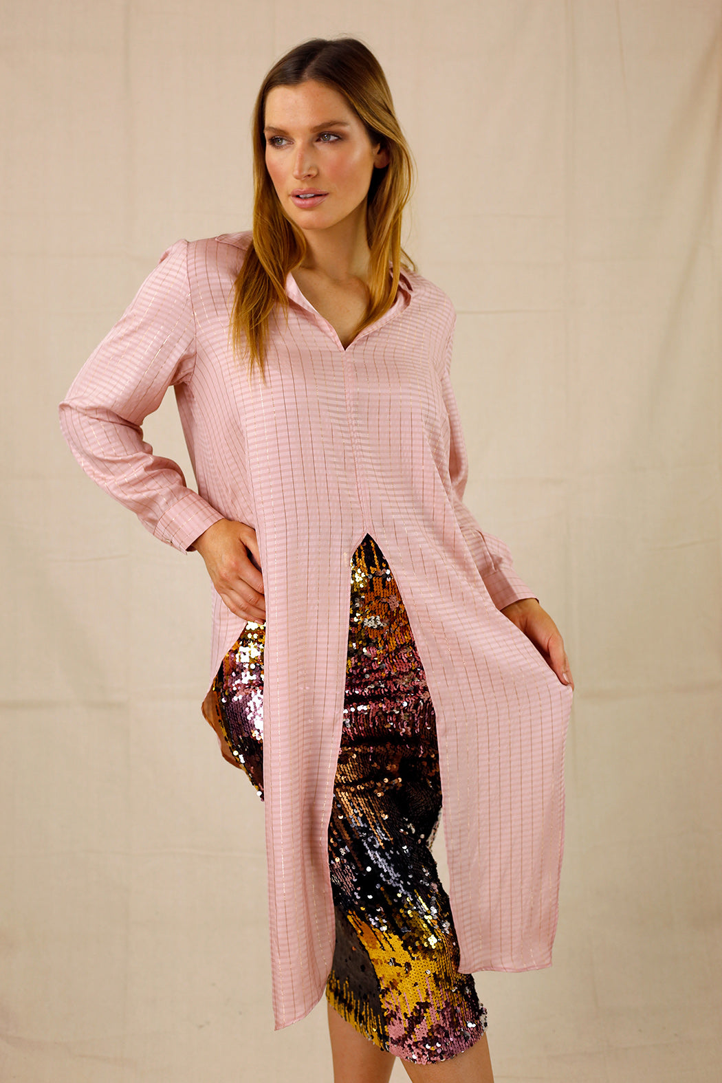 Pink Lurex Zhuzh Shirt - SALE