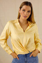 Lurex Zhuzh Shirt - Yellow - SALE