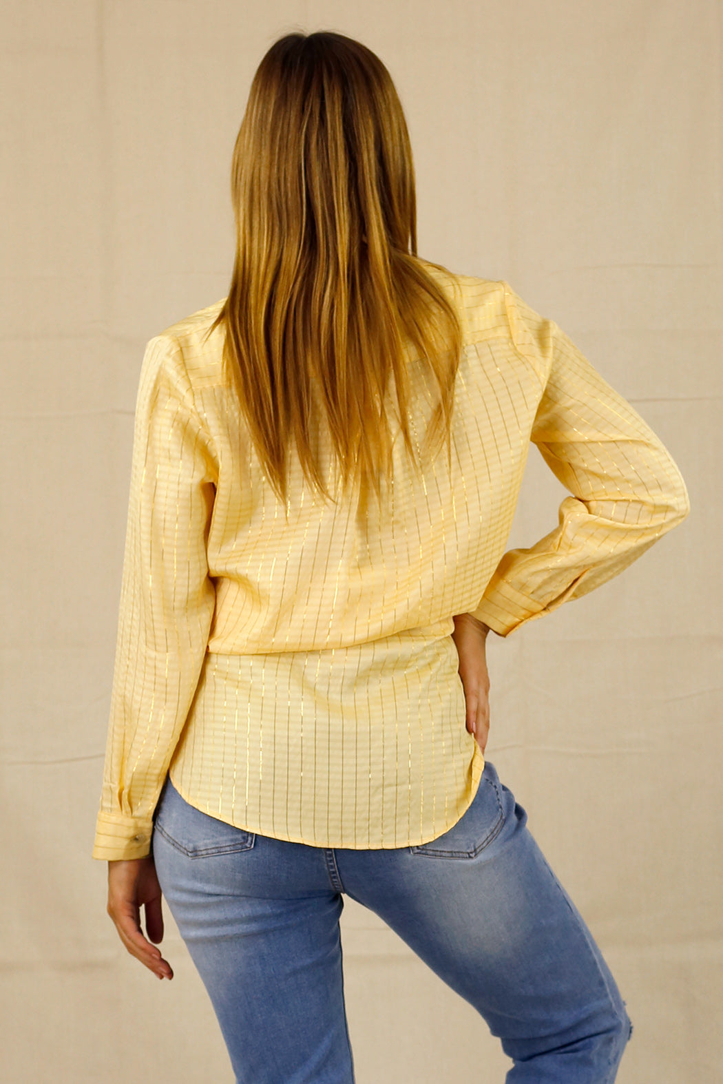 Lurex Zhuzh Shirt - Yellow - SALE