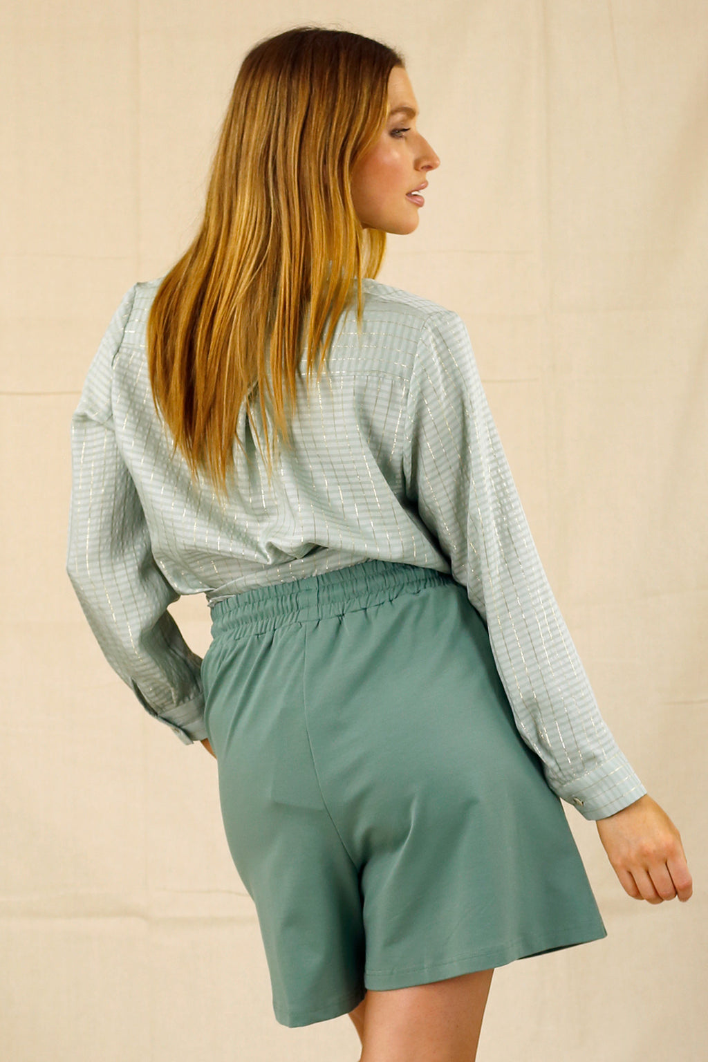 Mint Lurex Zhuzh Shirt - SALE
