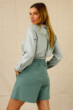 Mint Lurex Zhuzh Shirt - SALE