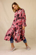 Pink Floral Nano Shirt Dress - SALE