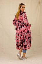 Pink Floral Nano Shirt Dress - SALE