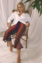 Mexico Print Crop Flare Pant - SALE