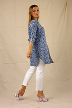 Black Animal Chambray Shacket - SALE