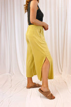 Chartreuse Soft Touch Split Culotte - SALE