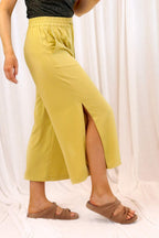 Chartreuse Soft Touch Split Culotte - SALE