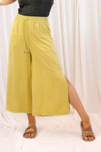 Chartreuse Soft Touch Split Culotte - SALE