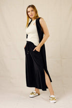Black Trench Vest - SALE