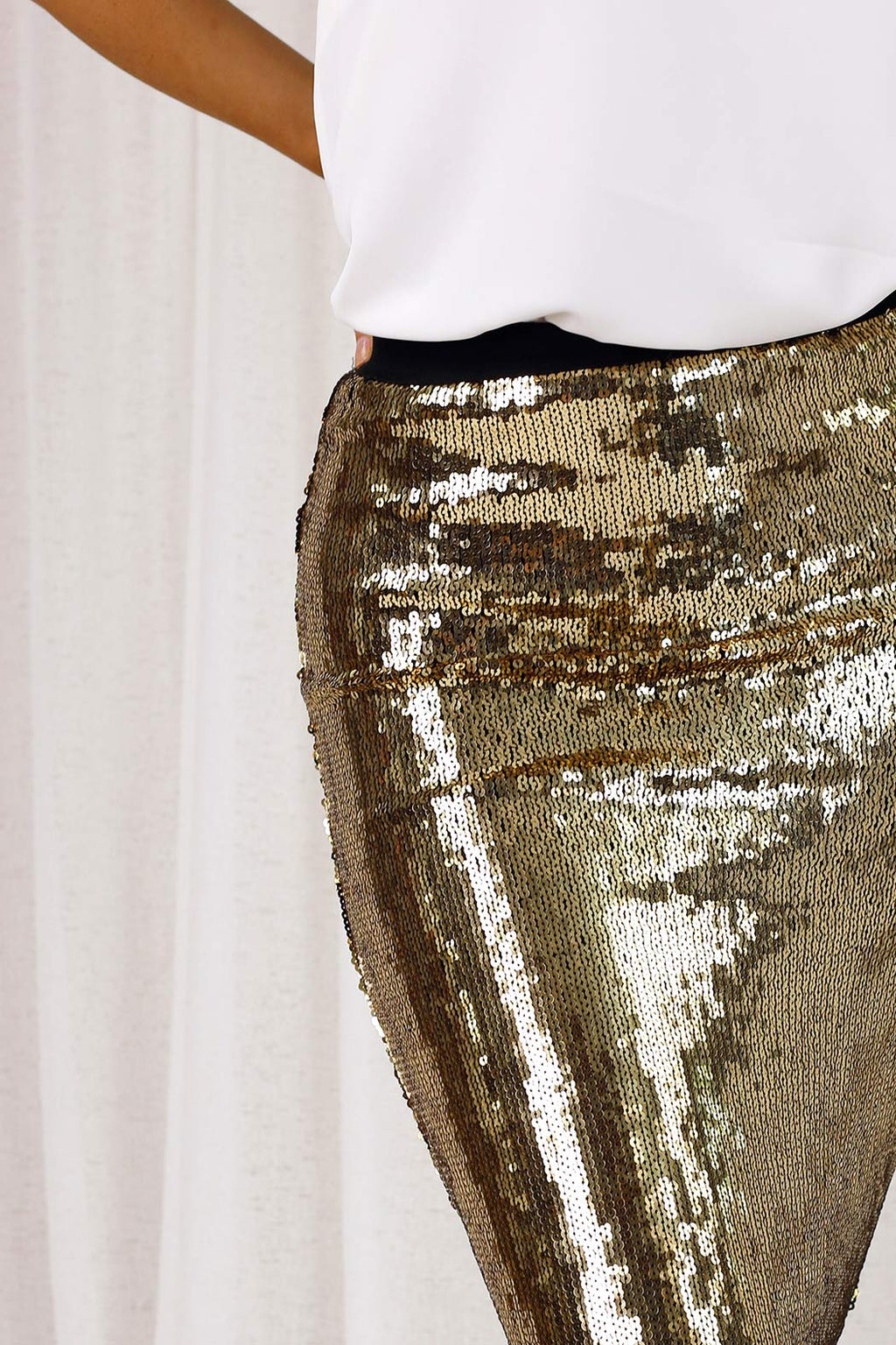 Bronze Sequin Tube Skirt - SALE