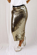 Bronze Sequin Tube Skirt - SALE