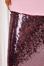 Rose Sequin Tube Skirt - FINAL SALE