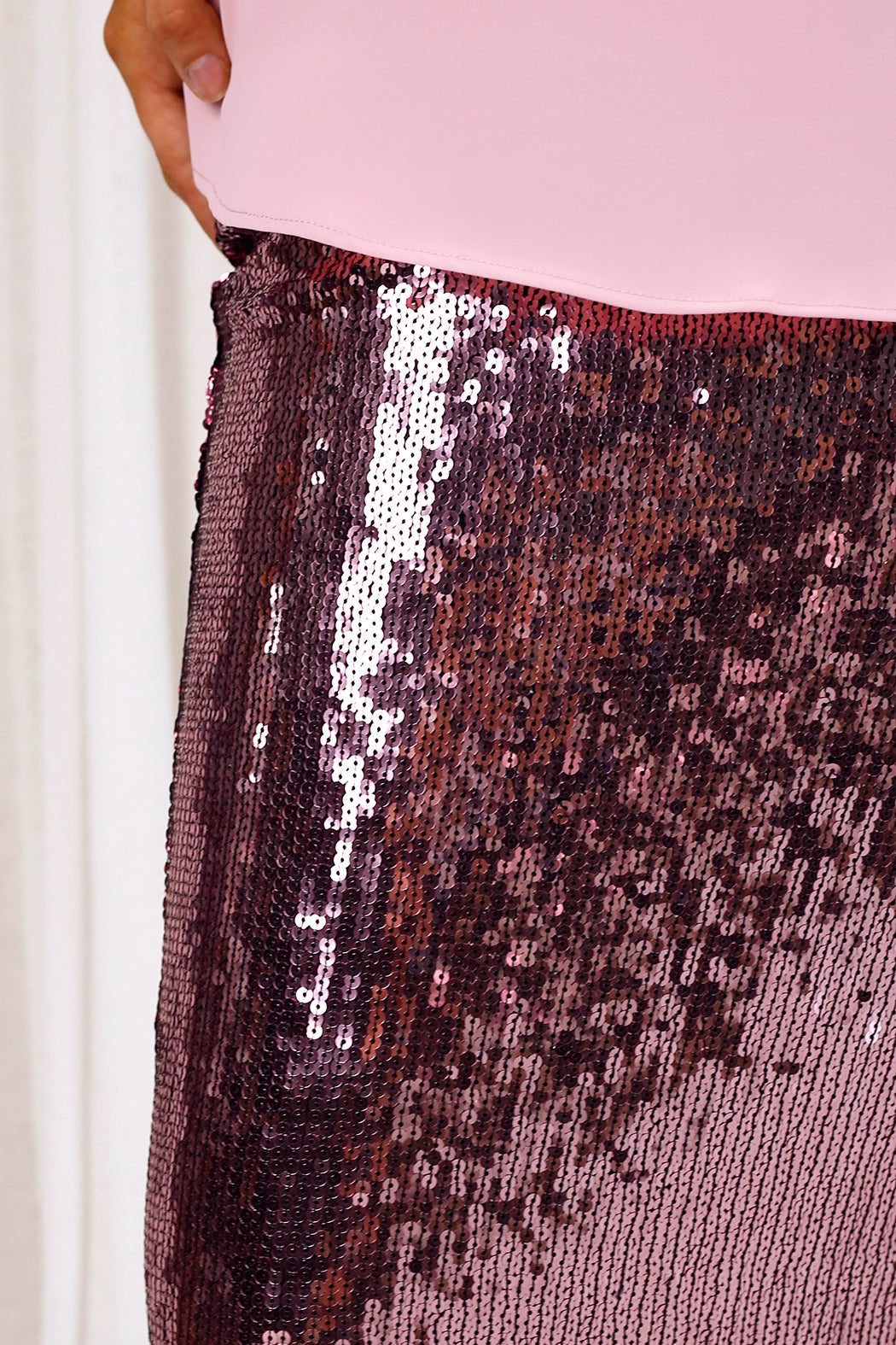 Rose Sequin Tube Skirt - FINAL SALE