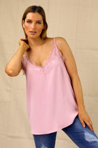 Soft Pink Soft Touch Lace Cami - SALE
