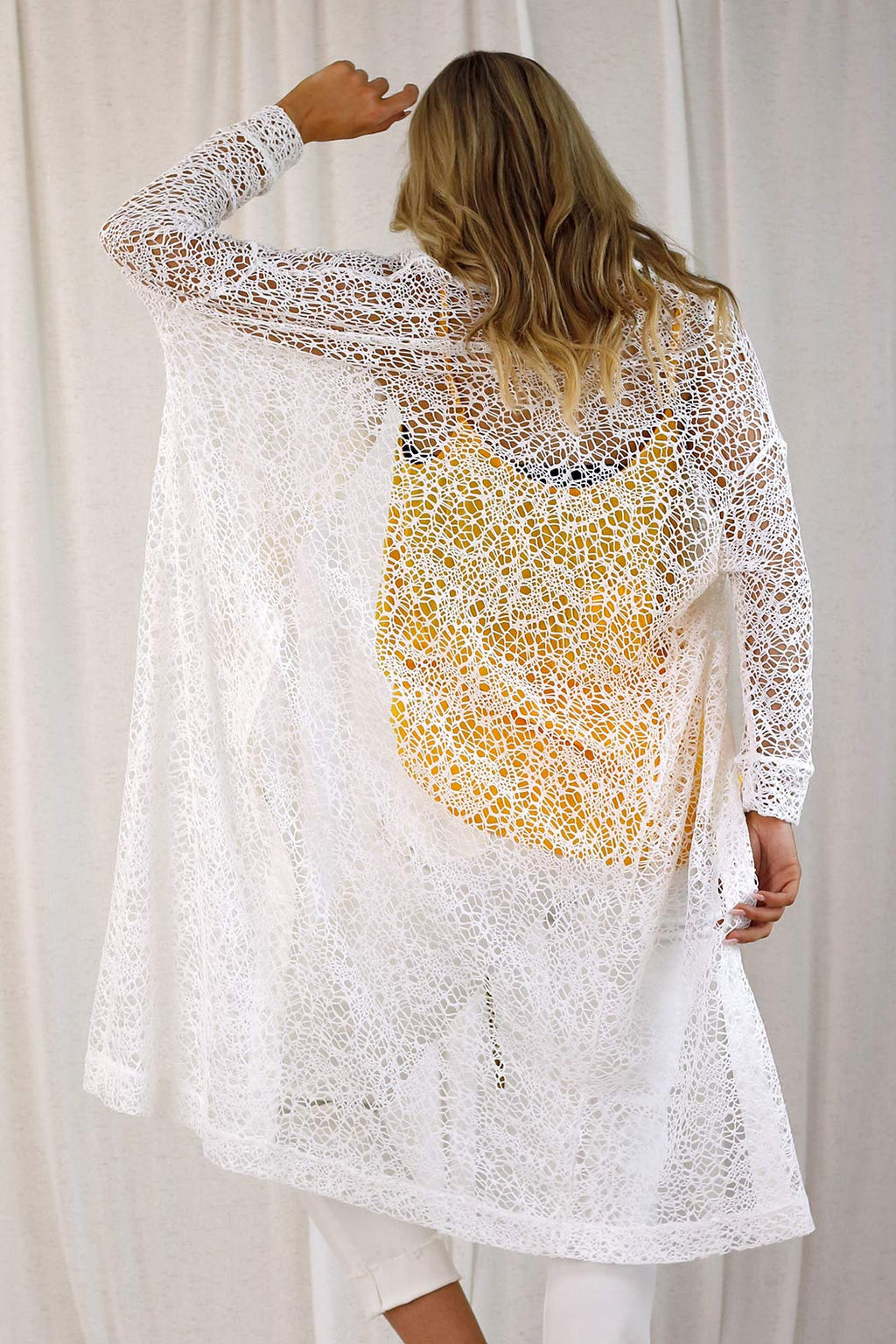 White Open Lace Cardi - SALE