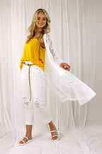 White Open Lace Cardi - SALE