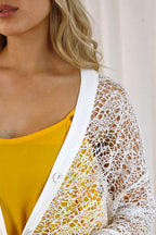 White Open Lace Cardi - SALE