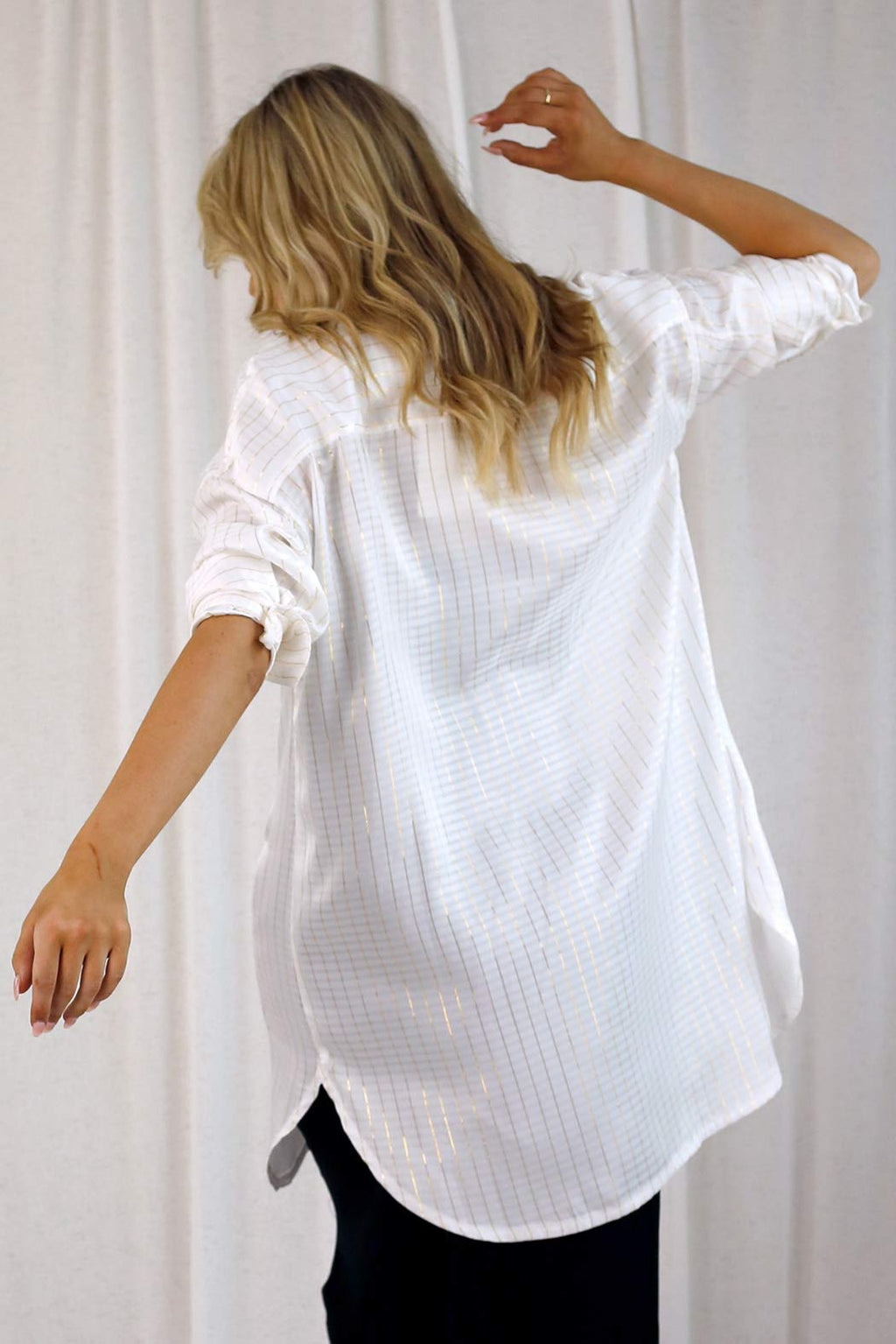 White Lurex Summer Shacket - SALE
