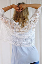 White Open Lace Top - SALE