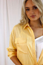 Yellow Lurex Summer Shacket - SALE