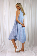 White Animal Chambray Blogger Dress - SALE