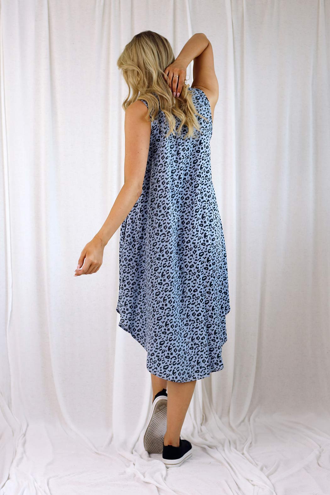 Black Animal Chambray Blogger Dress - SALE