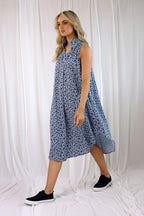 Black Animal Chambray Blogger Dress - SALE