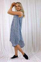 Black Animal Chambray Blogger Dress - SALE