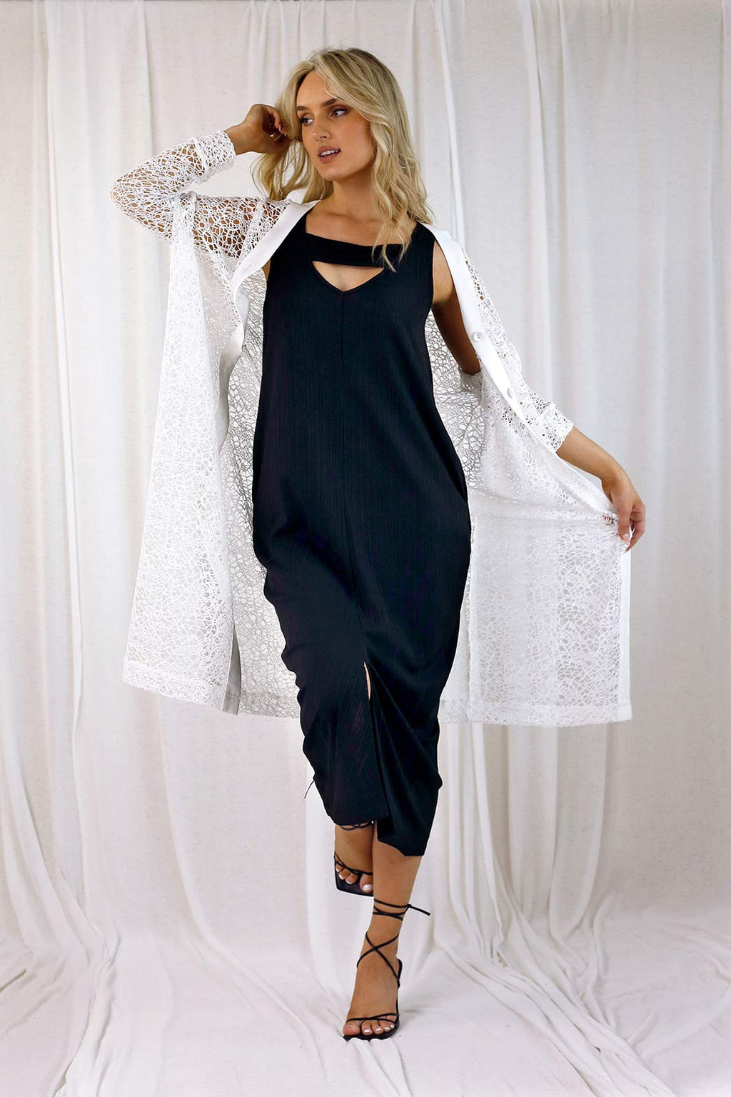 Black Shan Rib Reversible Wonderdress - SALE