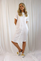 White Seta Tee Dress - FINAL SALE