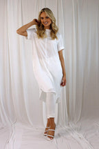 White Seta Tee Dress - FINAL SALE