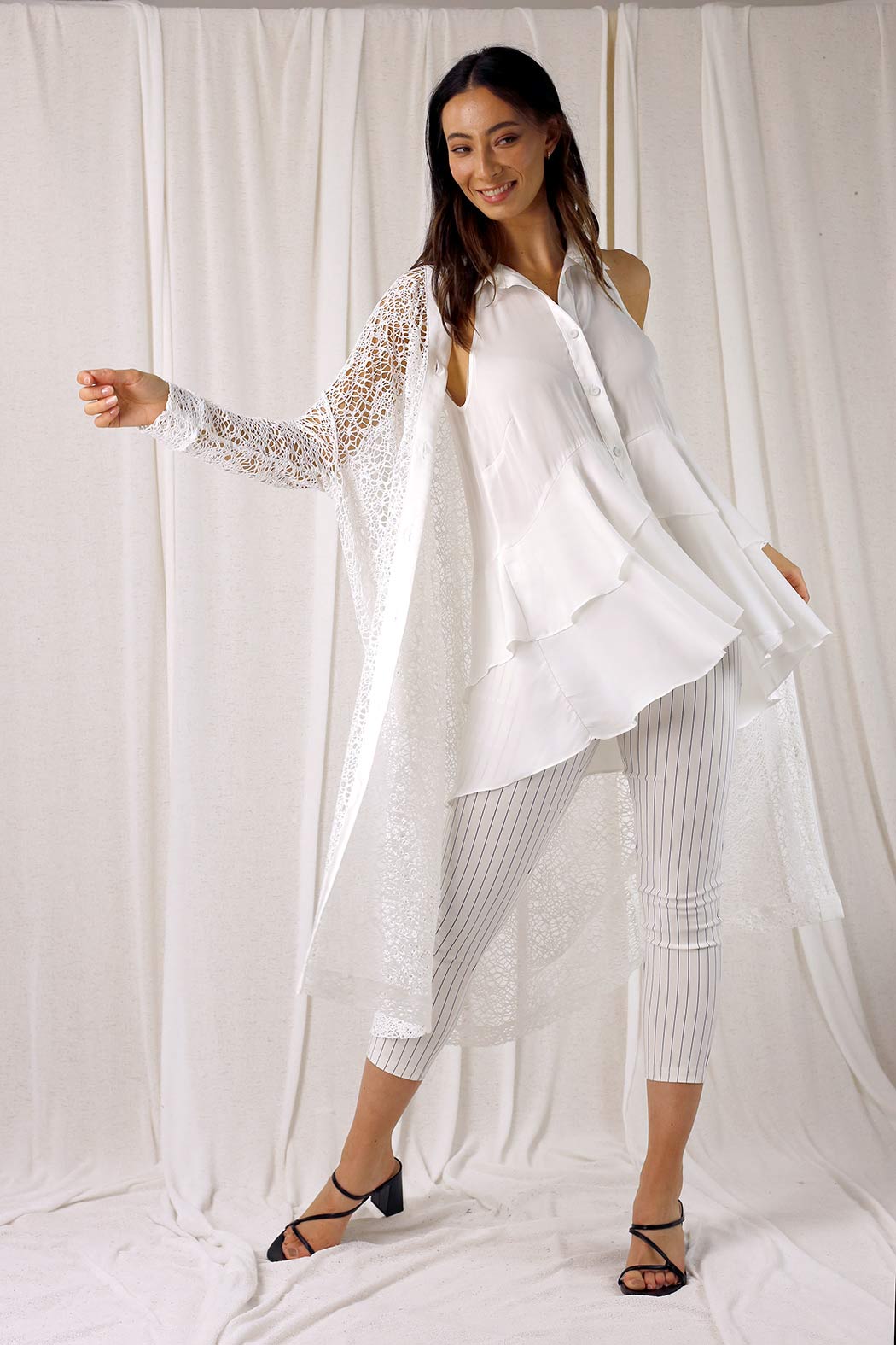 Stripe Crop Benny Pant - SALE