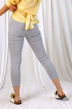 Check Crop Benny Pant - SALE
