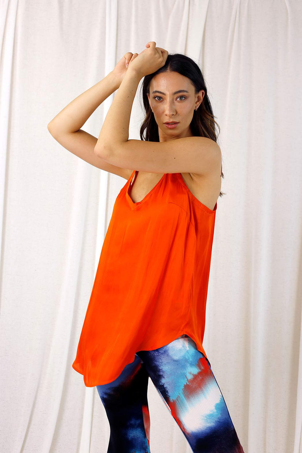 Orange Silky Effortless Cami - SALE