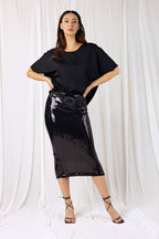 Black Seta Easy Tee - SALE