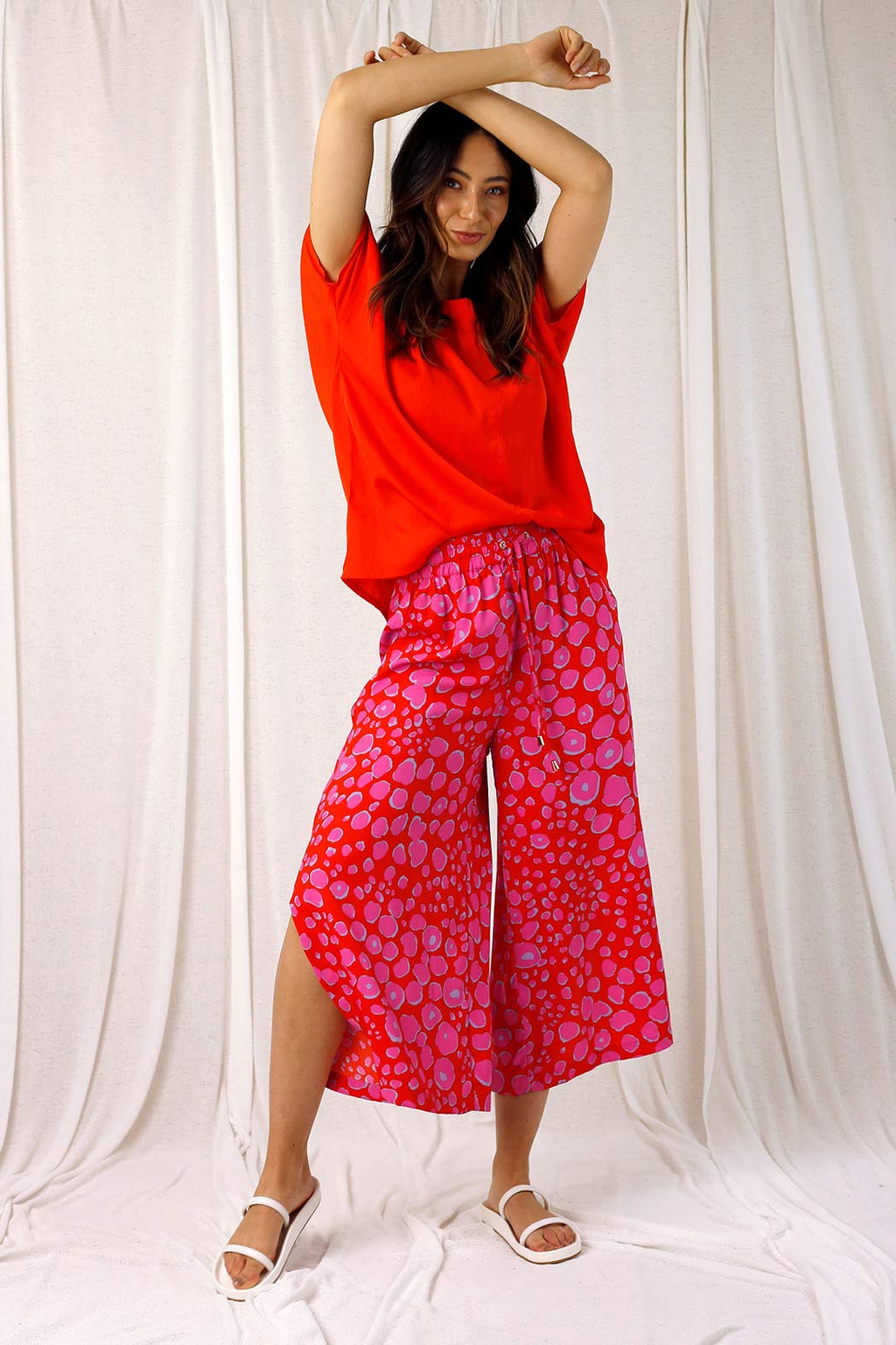 Orange Seta Easy Tee