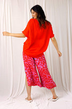 Orange Seta Easy Tee