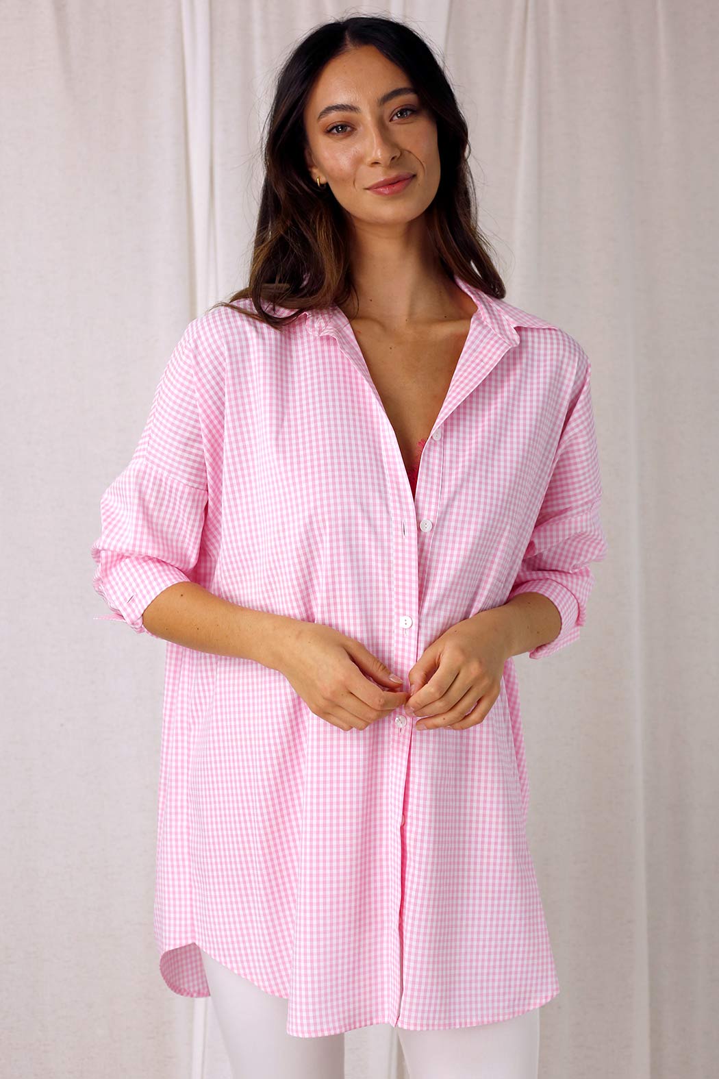 Pink Check Blake Shirt - SALE