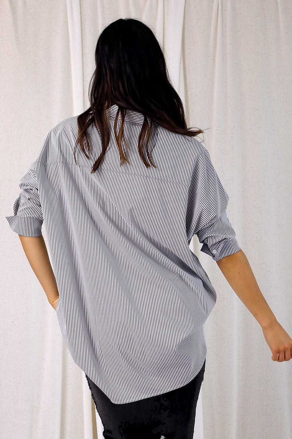 Grey Stripe Blake Shirt - SALE