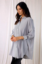 Grey Stripe Blake Shirt - SALE