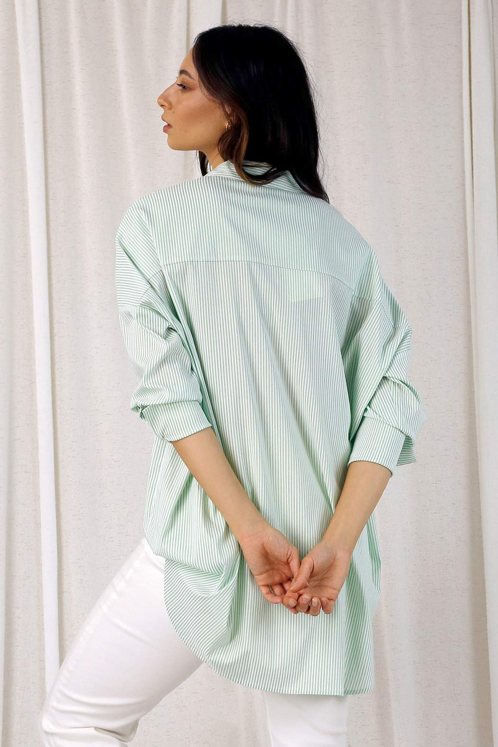 Green Stripe Blake Shirt - SALE