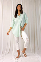 Green Stripe Blake Shirt - SALE