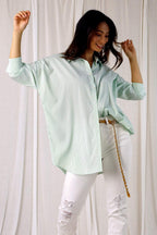 Green Stripe Blake Shirt - SALE